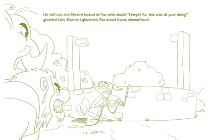 Aesop's 2.0, The Fox and the Goat, Read Along Colouring Book