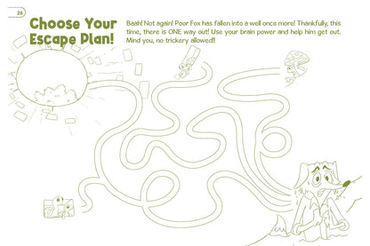 Aesop's 2.0, The Fox and the Goat, Read Along Colouring Book