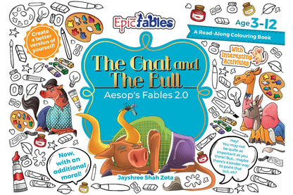 Aesop's 2.0, The Gnat and the Bull, Read Along Colouring Book