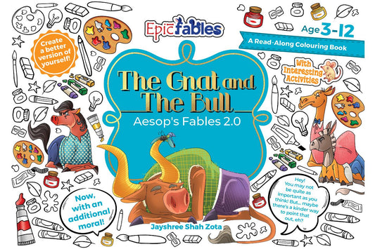 Aesop's 2.0, The Gnat and the Bull, Read Along Colouring Book