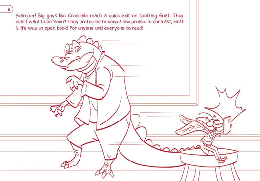 Aesop's 2.0, The Gnat and the Bull, Read Along Colouring Book