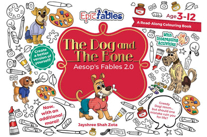 Aesop's 2.0, The Dog and the Bone, Read Along Colouring Book