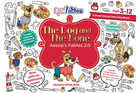 Aesop's 2.0, The Dog and the Bone, Read Along Colouring Book