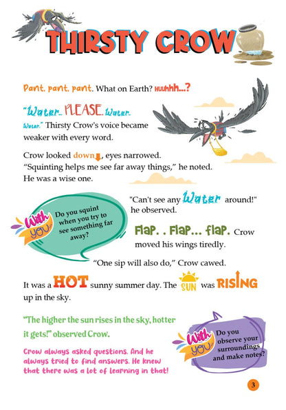 Aesop's 2.0, The Thirsty Crow, Read and Enjoy