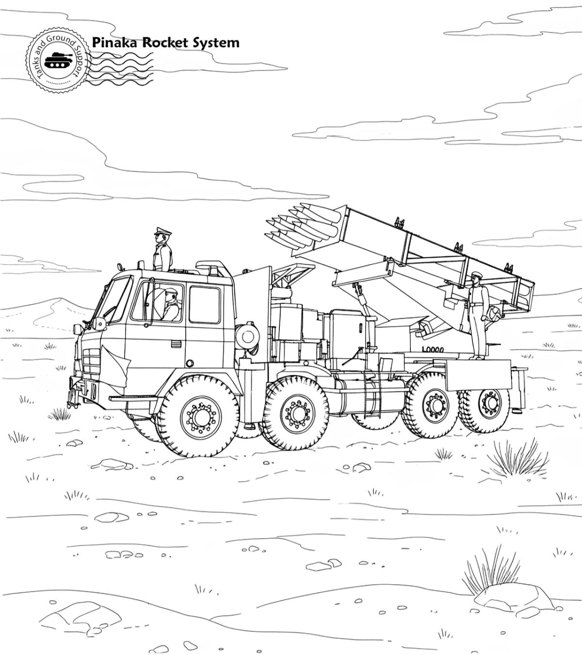 Indian Military-Fire Power, Wisdom and Valour at 75 Colouring Book