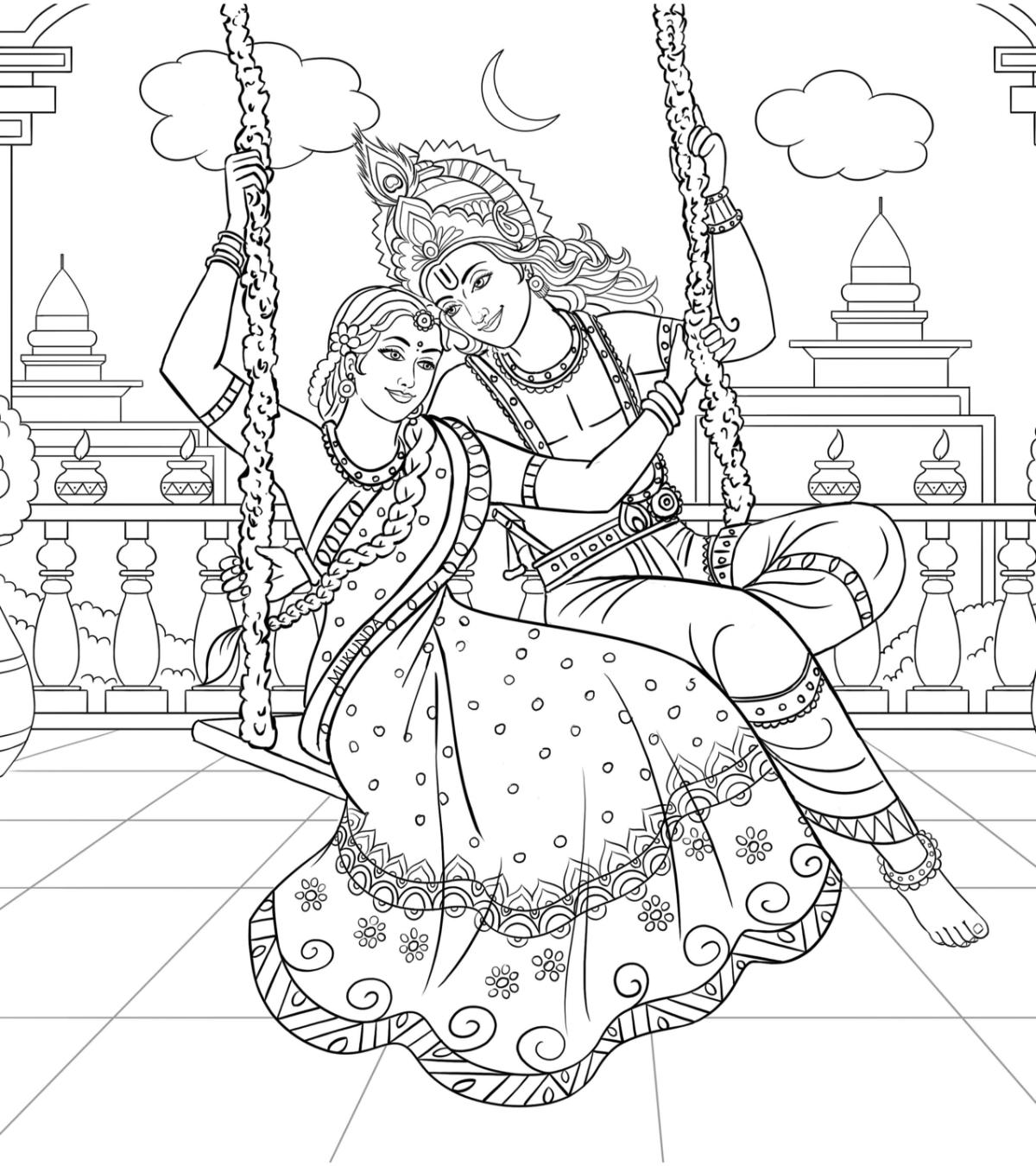 Shree Krishna Colouring Book, The Supreme Protector