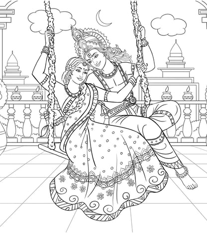 Shree Krishna Colouring Book, The Supreme Protector