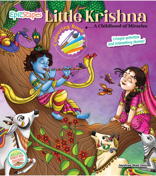 Little Krishna, Colouring Book, A Childhood of Miracles!