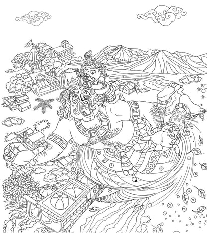 Little Krishna, Colouring Book, A Childhood of Miracles!