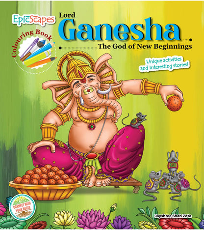 Lord Ganesha, Colouring Book, The God of New Beginnings