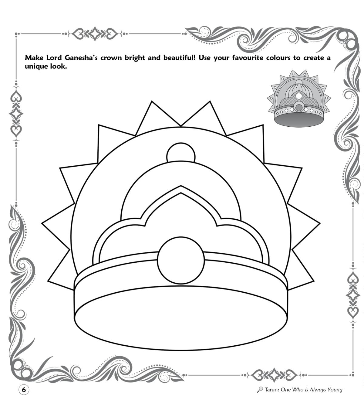 Lord Ganesha, Colouring Book, The God of New Beginnings