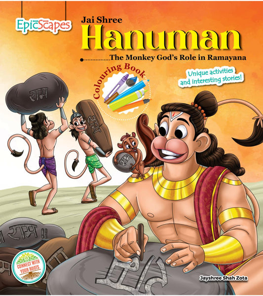 Jai Shree Hanuman, Colouring Book, The Monkey God's Role in Ramayana