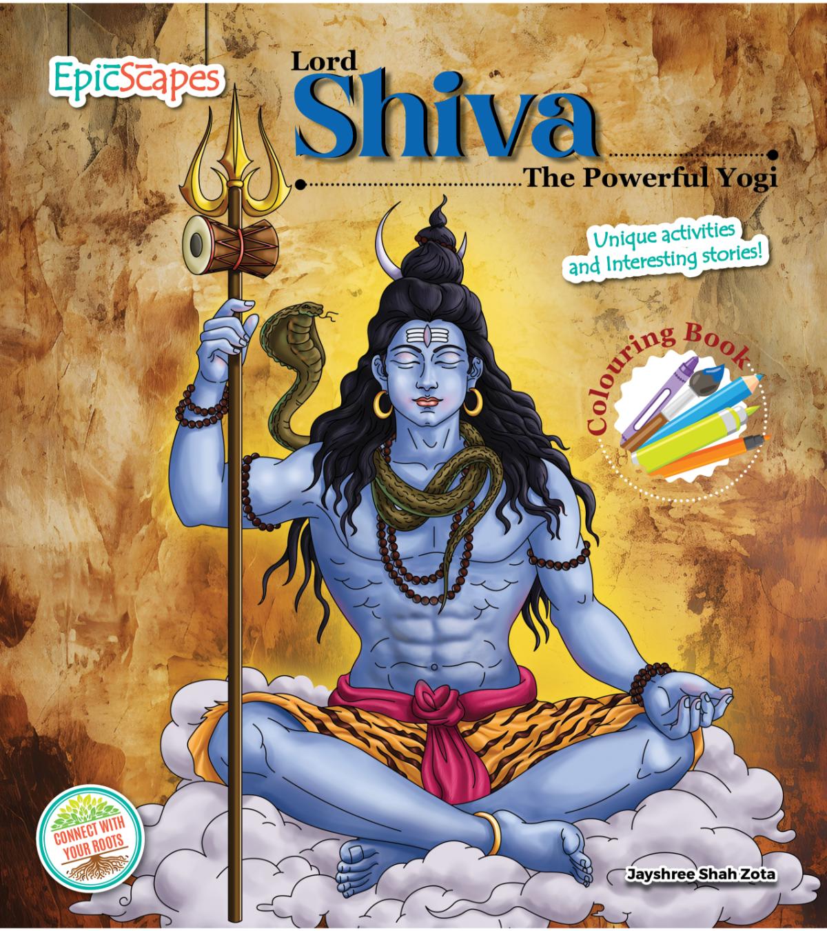 Lord Shiva, Colouring Book, The Powerful Yogi