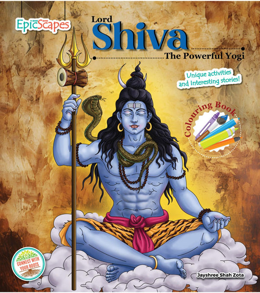 Lord Shiva, Colouring Book, The Powerful Yogi