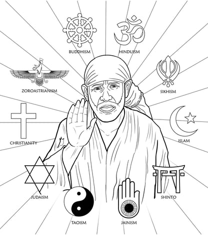 Sai Baba Colouring Book - The Miracle of Shirdi