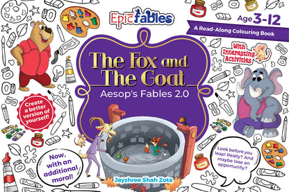 Aesop's 2.0, The Fox and the Goat, Read Along Colouring Book
