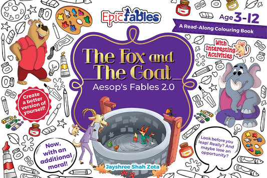 Aesop's 2.0, The Fox and the Goat, Read Along Colouring Book